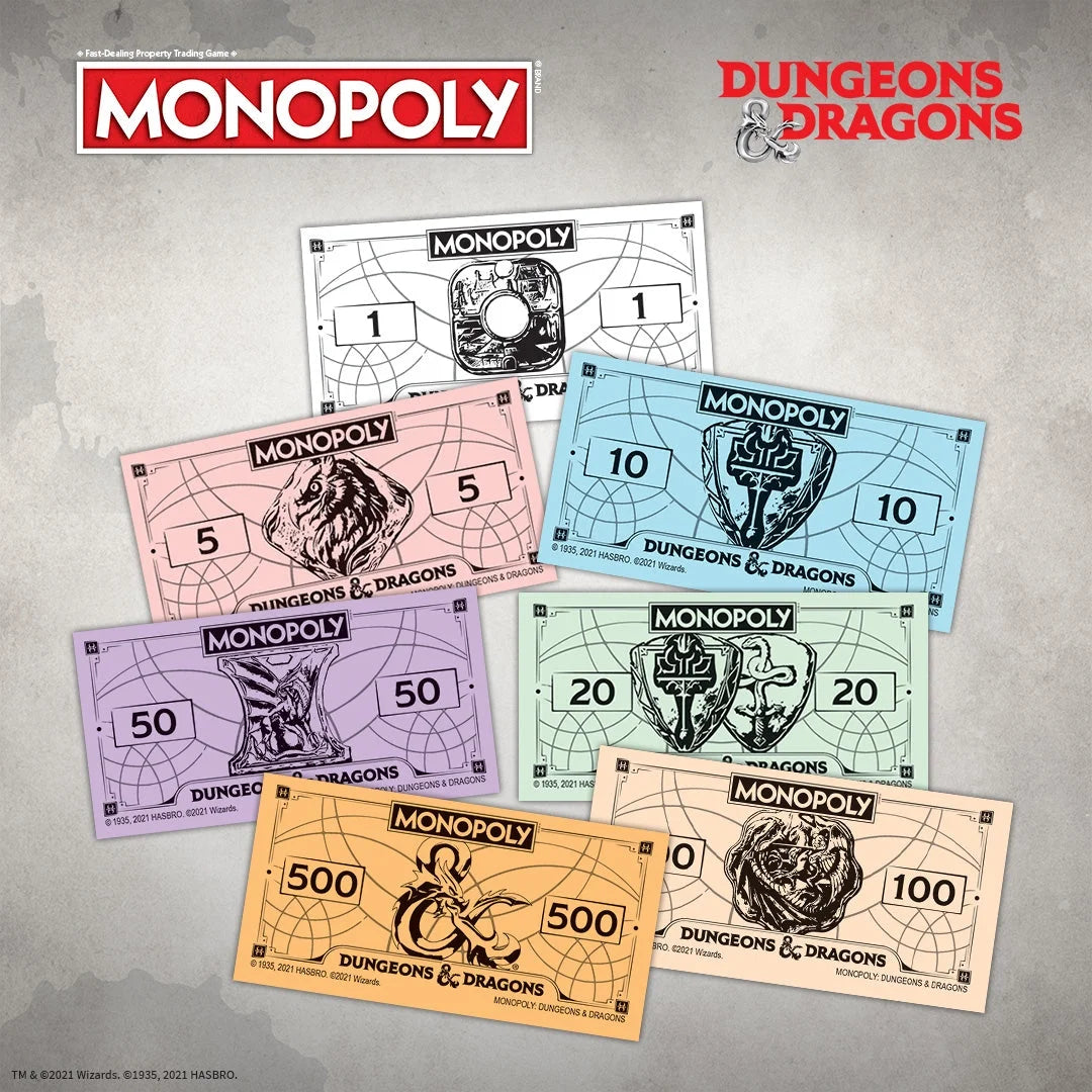 Monopoly Dungeons & Dragons Edition Board Game